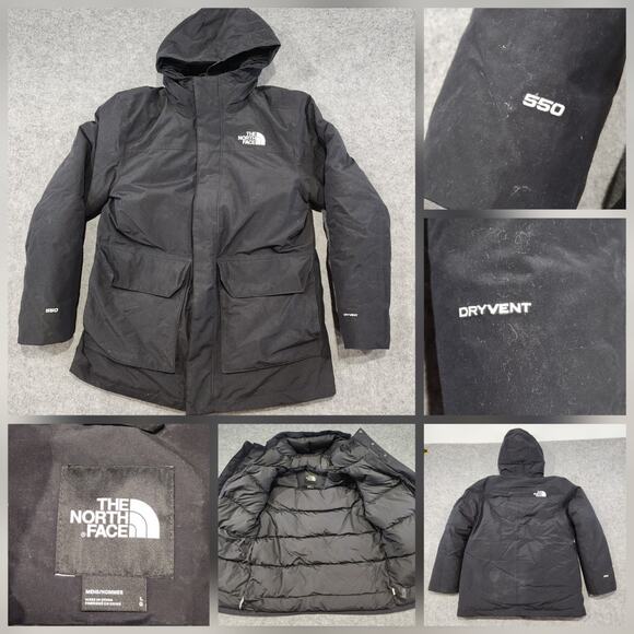 The North Face Mens L Large Explore Farther 550 Insulated Dryvent Hooded Jacket - Picture 1 of 16